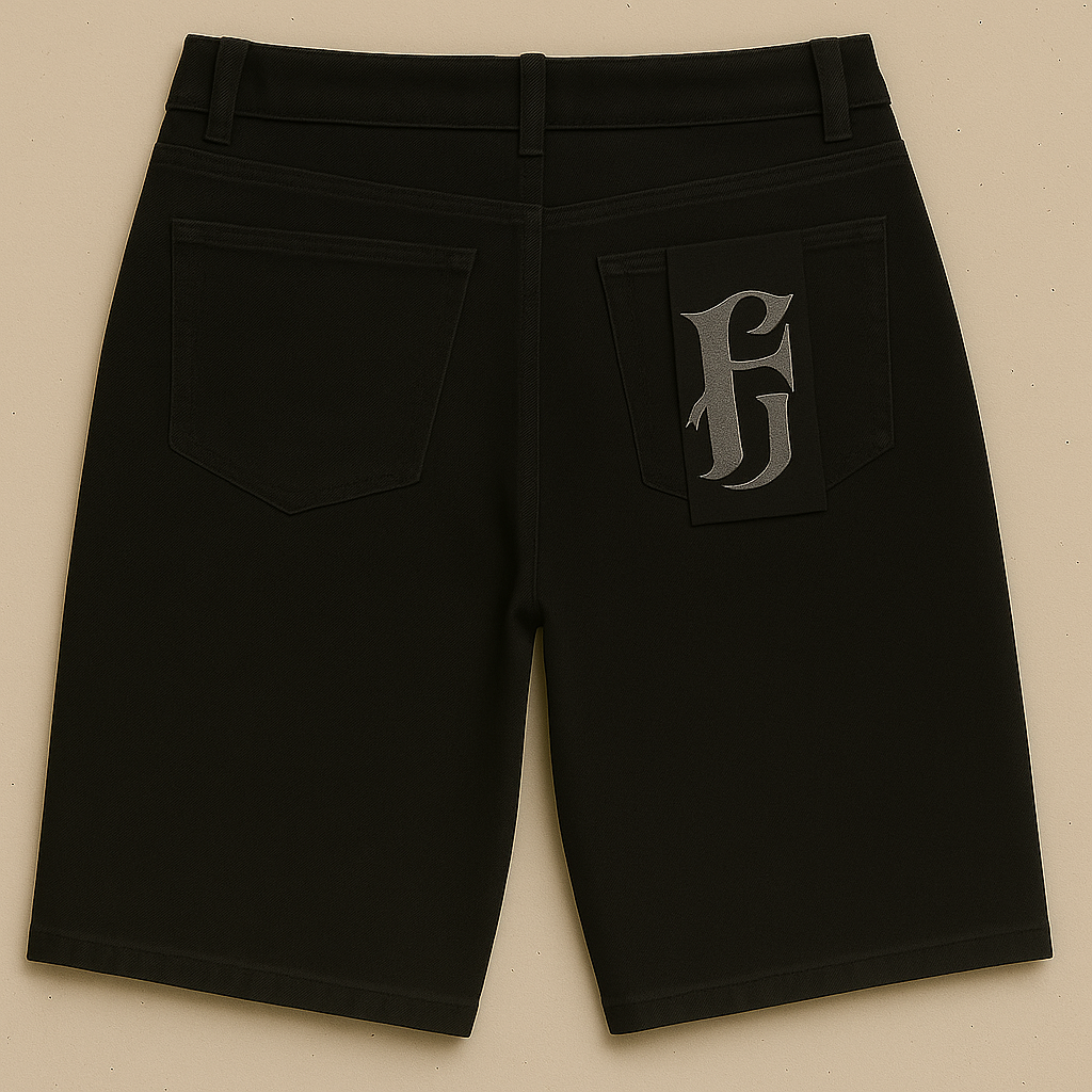 Midnight Rhinestone Jorts