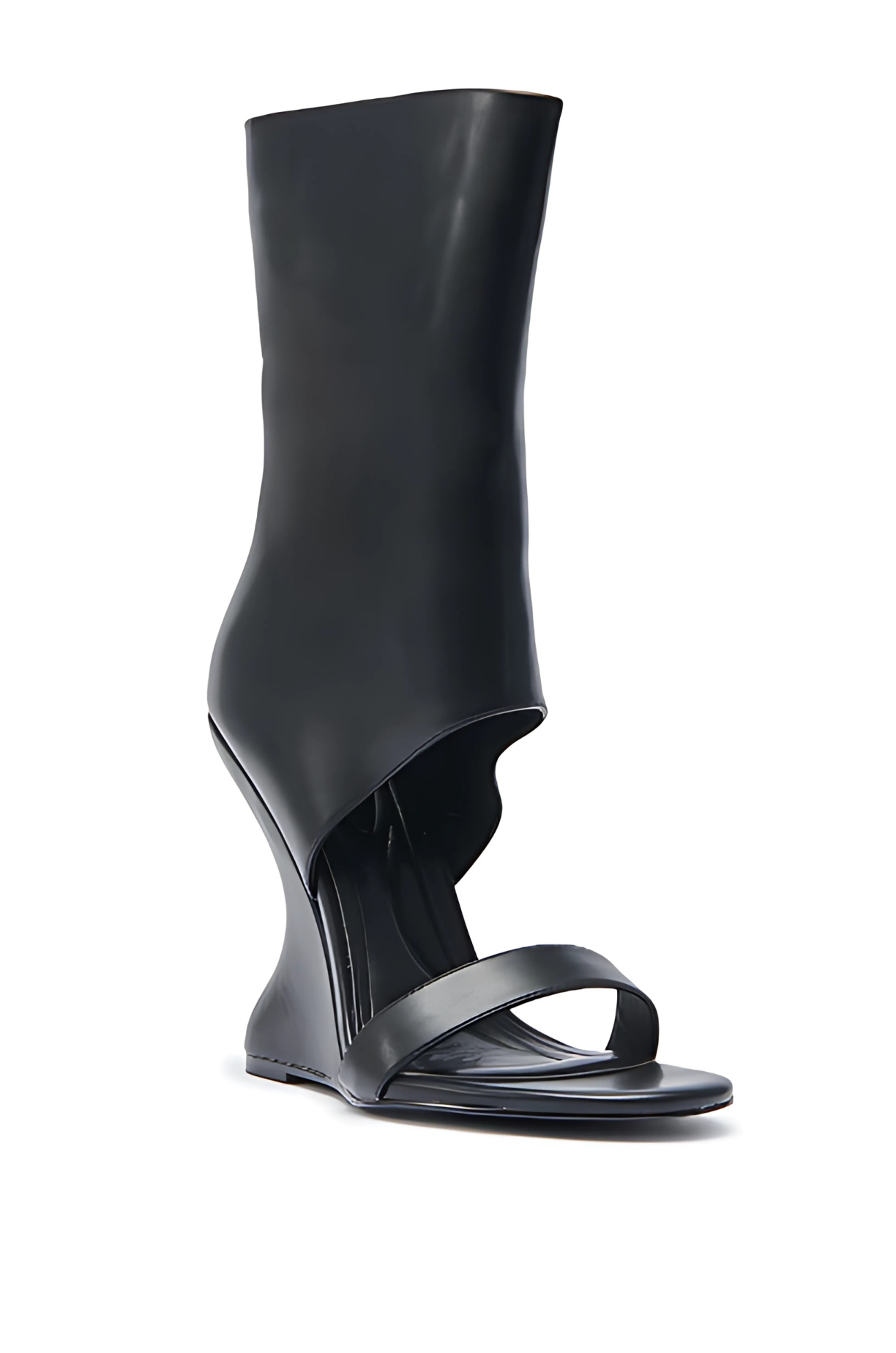 Wedge Open Toe Booties