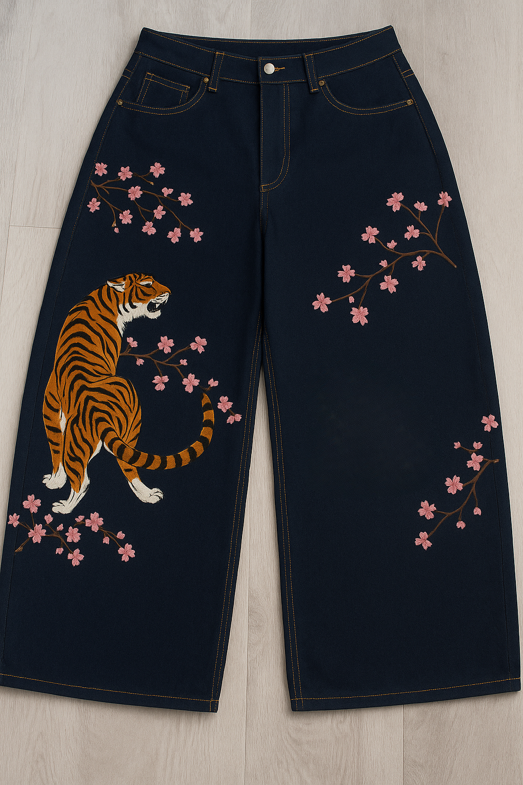 Unisex Selvedge Tiger Jeans