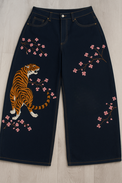 Unisex Selvedge Tiger Jeans
