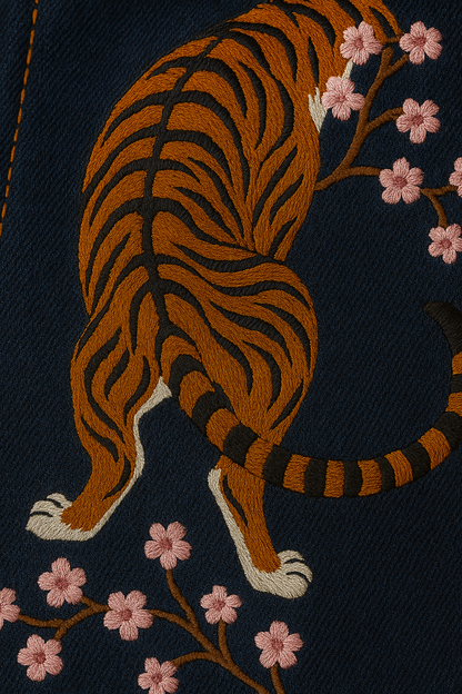 Unisex Selvedge Tiger Jeans