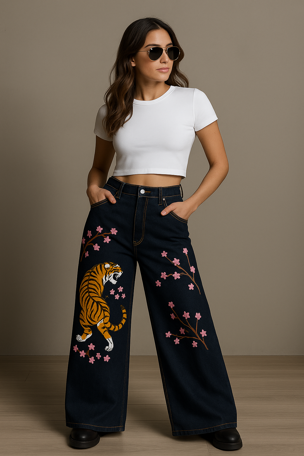 Unisex Selvedge Tiger Jeans