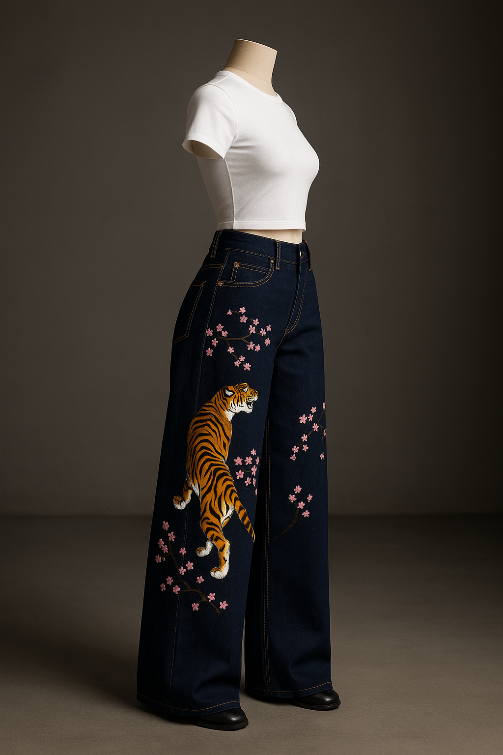 Unisex Selvedge Tiger Jeans