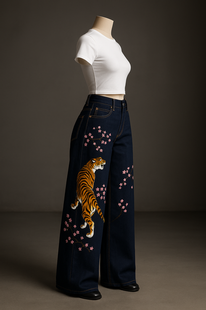 Unisex Selvedge Tiger Jeans