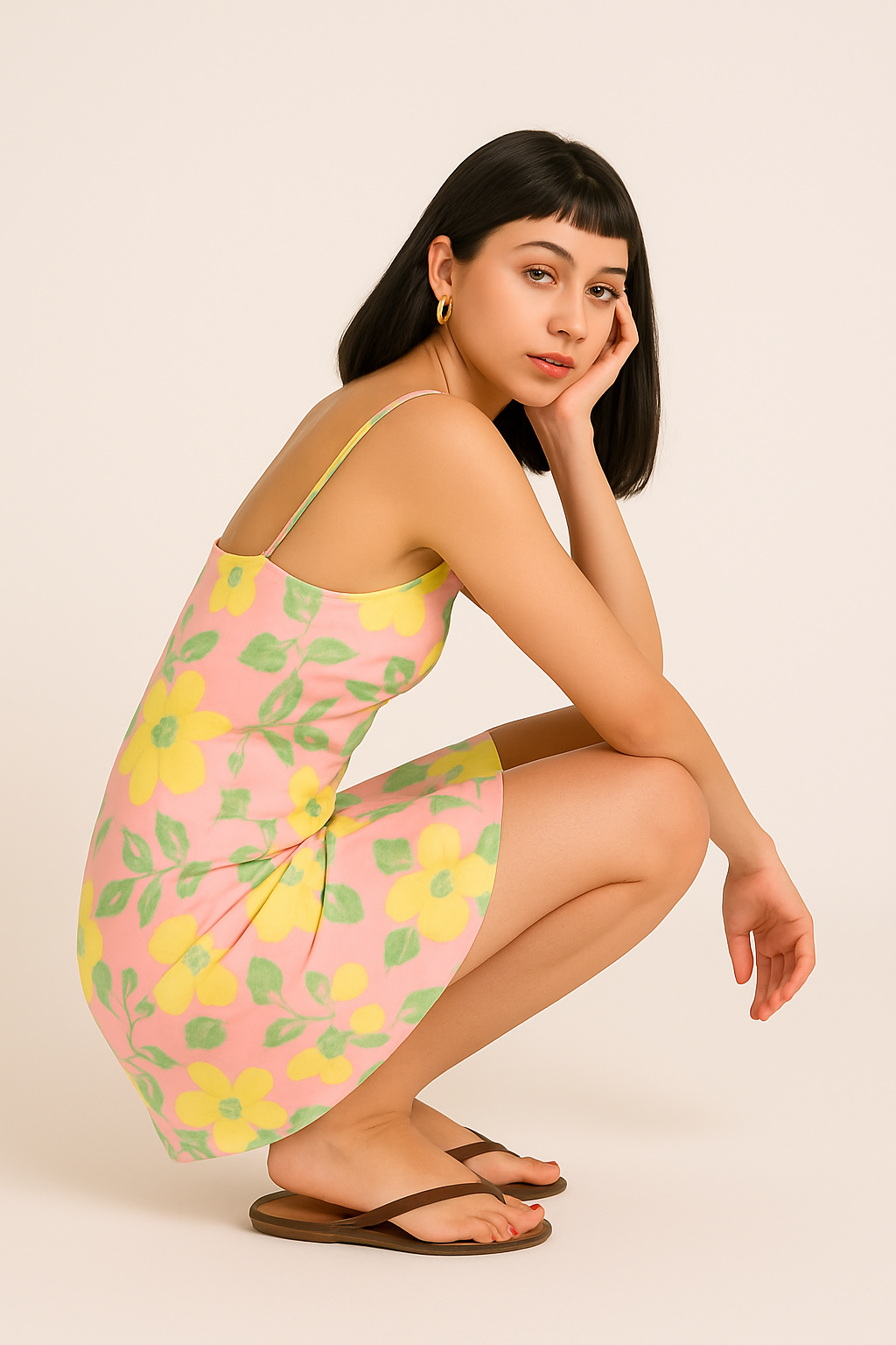 Floral Print Mini Dress