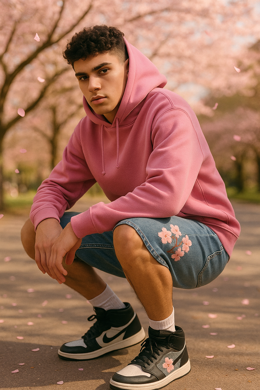 Unisex Sakura Jorts