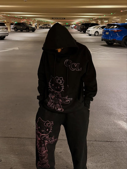 HK Rhinestone Sweatsuit