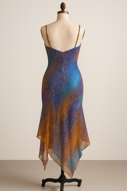 Midnight Peacock Dress